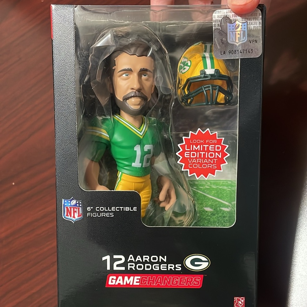 NIB NFL AARON RODGERS Green Bay Packers, Rare Variant ExciteGamechangers…